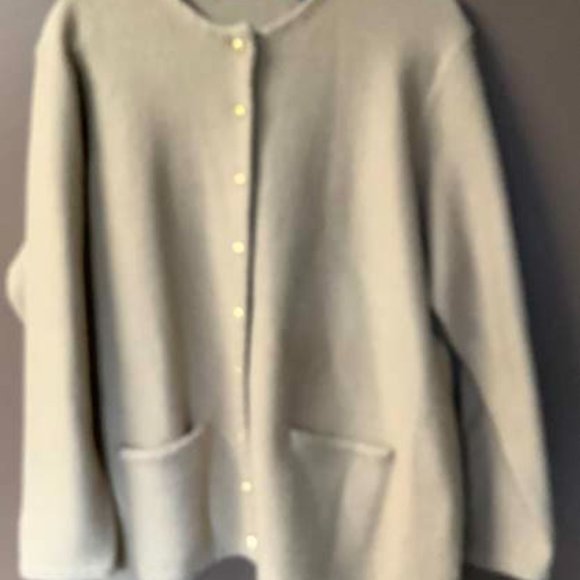 Karen Scott Tan Wool Jacket 2X - Picture 2 of 4